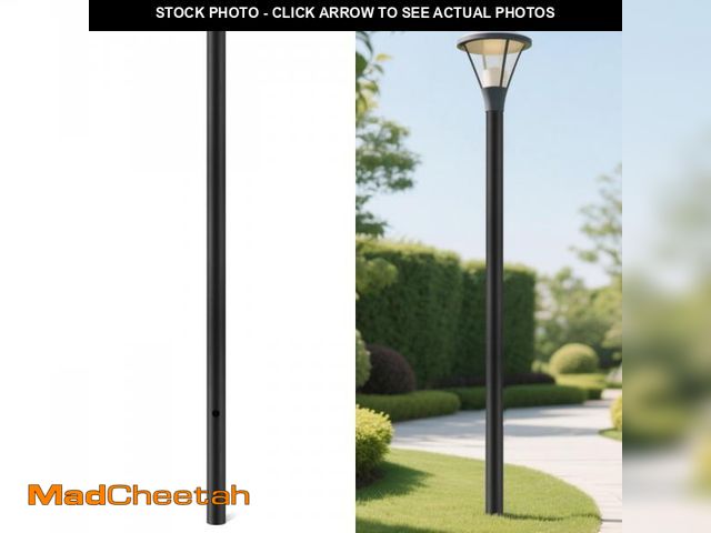 Lot 74-12488741 - Otoolling 84" Ãâ 3" Aluminum Outdoor Light Post Direct Burial Lamp Post for Outdoor Pathways Resi...