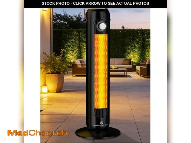 Lot 74-14077833 - HETRAROOT 24" Space Heater with 4 Heat Modes, 70ÃÂ° Oscillation, Overheating &amp; Tip-Over Protect...
