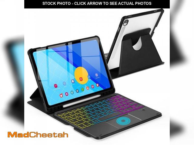 Lot 74-11553502 - MePadKey Touchpad Keyboard Case for Samsung Galaxy Tab S9 FE 5G 10.9 inch 2023, 360 Degree Rotation ...