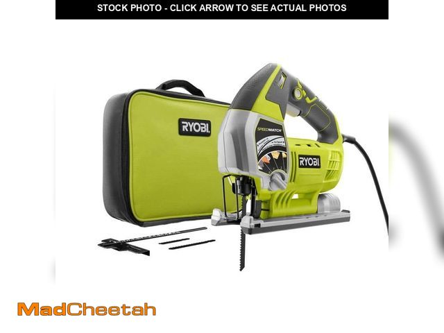 Lot 74-12794171 - RYOBI 6.1 Amp Corded Variable Speed Orbital Jig Saw with SPEEDMATCH Technology - UNUSED