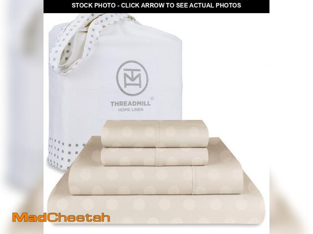 Lot 74-12121954 - Threadmill Cotton Full Size Sheet Set | 100% Cotton Sheets for Full Size Bed | Damask Jacquard Full ...