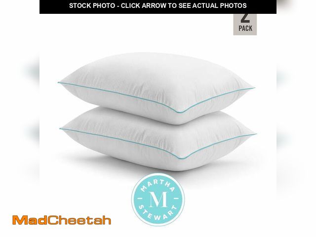 Lot 74-12984063 - MARTHA STEWART SmartChill Bed Pillows Standard/Queen Size Set Of 2, Enhanced Loft Plush Cooling Pill...