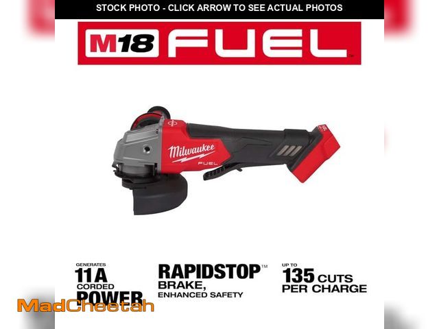 Lot 74-13131313 - Milwaukee M18 FUEL 18V Lithium-Ion Brushless Cordless 4-1/2 in./5 in. Grinder w/Paddle Switch (Tool-...