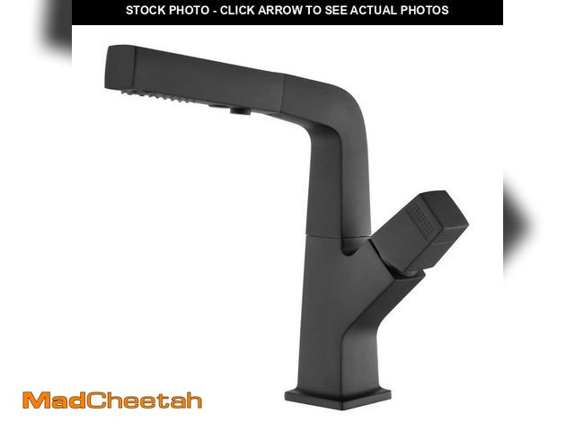 Lot 74-14113085 - waterpar Single Handle Single Hole Brass Bathroom Sink Faucet in Matte Black - UNUSED