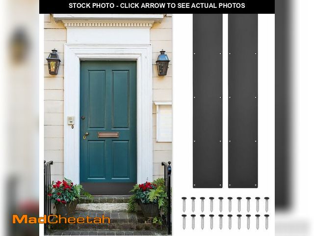 Lot 74-13698437 - uxcell 2pcs Door Kick Plate, 6 x 36 Inches Aluminum Kick Plate Door Plate, 1.5mm (1/16 Inch) Thickne...