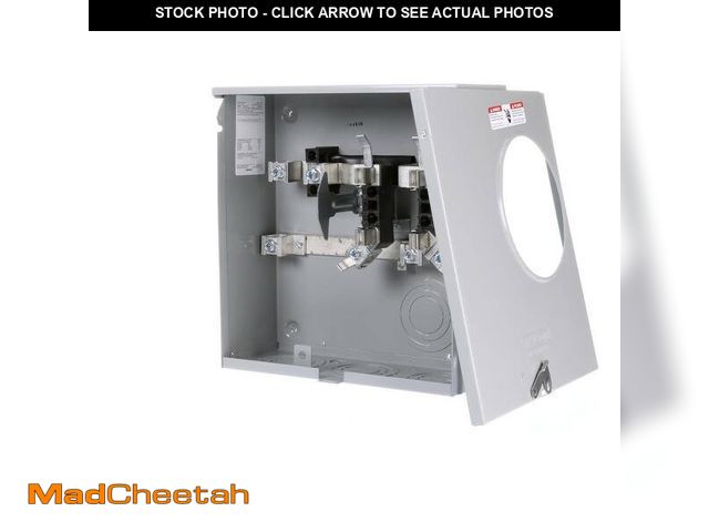 Lot 74-12872564 - Siemens 200 Amp 4 Jaw Horn-Bypass Ringless Underground Fed Meter Socket with 7/16 in. Barrel Lock Kn...