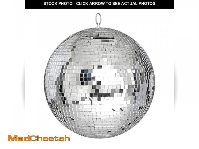 Lot 74-12212852 - Alytimes Mirror Disco Ball - 8-Inch Cool and Fun Silver Hanging Party Disco Ball Ã¢â¬âBig Party D...