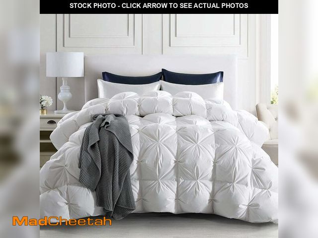 Lot 74-13584160 - puredownÃ Goose Down Comforter Full/Queen Size 800 Fill Power, 100% Cotton Winter Oversized Duvet I...