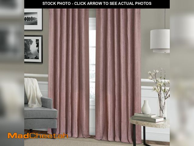 Lot 74-4826062 - Alcott Hill Michaela Window Solid Color Blackout Tab Top Single Curtain Panel FRRB1159 Curtain Color...