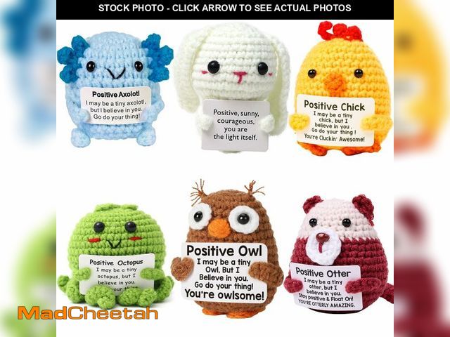 Lot 74-13715503 - HDZXLLW 6PCS Handmade Crochet Animals Set - Positive Emotional Support Gifts for Women, Men,Friends,...