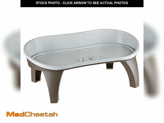 Lot 74-12543960 - Dog Bowl Stand - 8.5 Inch Tall Feeding Tray for Dogs and Cats, Dog Bowl Stands for Large Dogs with S...