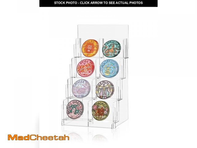 Lot 74-11545934 - Acrylic Sticker Display Stand, Sticker Holder Display for Vendor Events, Card Rack Display Stand, Po...