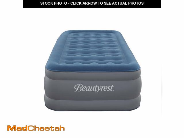 Lot 74-12788942 - Beautyrest Extraordinaire 15 Inch Twin Air Mattress with Built-in Pump for Camping and Guests - UNUS...