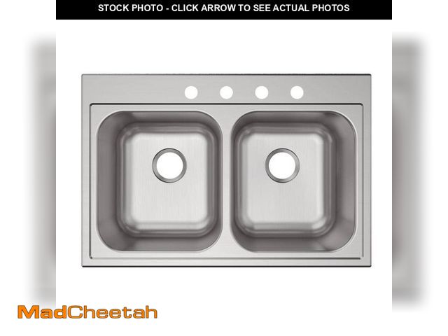 Lot 74-12783568 - Elkay Parkway 33 in. Drop-in Single Bowl 20-Gauge Stainless Steel Kitchen Sink Only - UNUSED