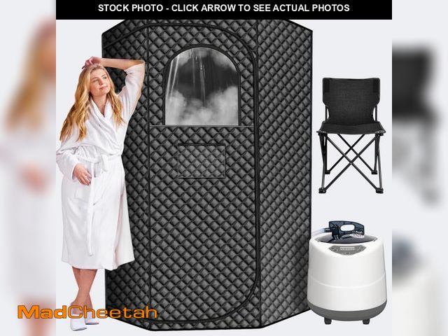 Lot 74-12044336 - Shineforu Steam Sauna Box, Portable Sauna for Home, Extra Large Pentagon Design Saunas Tent, Include...