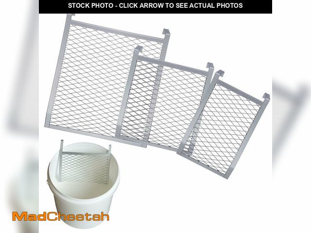Lot 74-14379406 - CraftyDream Paint Roller Grid 3 Pack 4 Sided Metal Paint Bucket Grid for 1, 2, 5 Gallon Buckets Heav...