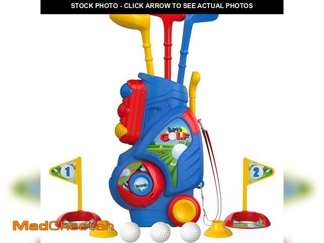 Lot 74-14428613 - Liberry Toddler Golf Clubs Set Toy for 1 2 3 4 Years Old Boys Girls, Blue - USED