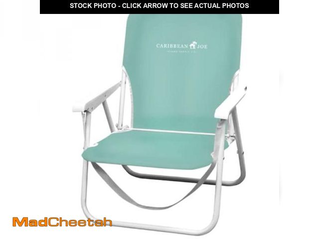 Lot 74-12136843 - Caribbean Joe Folding Beach Chair, 1 Position Lightweight and Portable Foldable Outdoor Camping Chai...