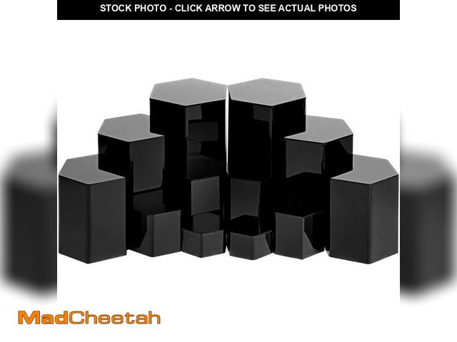 Lot 74-12973696 - Jetec Hexagonal Jewelry Display Risers Hexagonal Market Display Risers Stands Acrylic Showcase Acryl...