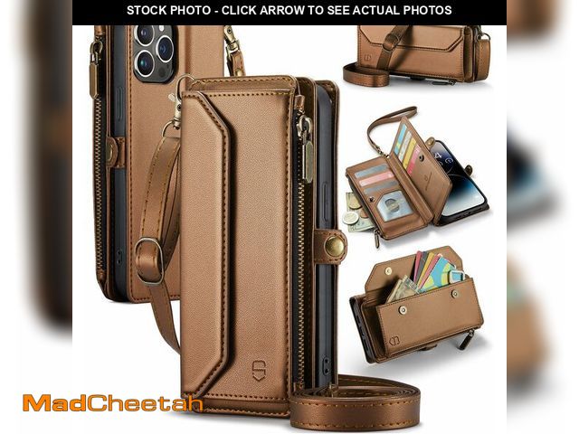 Lot 74-12706084 - Strapurs Wallet Case Compatible with iPhone 14 Pro Max RFID Blocking 10-Card Holder Soft PU Leather ...