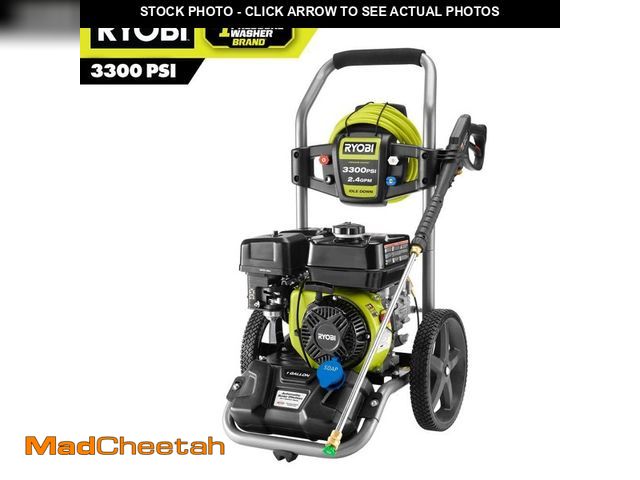 Lot 74-13678516 - RYOBI 3300 PSI 2.4 GPM Cold Water Gas Pressure Washer with 212cc Engine - USED