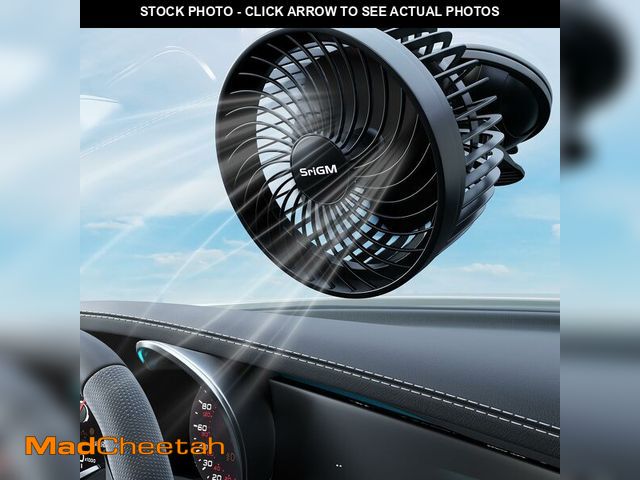 Lot 74-12459432 - SriGM 12V Car Fan with 12V Car Power Outlet - 360ÃÂ° Adjustable Head &amp; Super Strong Suction Cup...