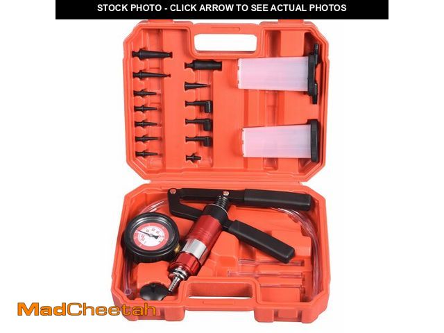 Lot 74-12711117 - DHA 2 in 1 Brake Bleeder Kit Hand Held Vacuum Pump Pressure Tester, One Man Dual Vacuum and Pressure...