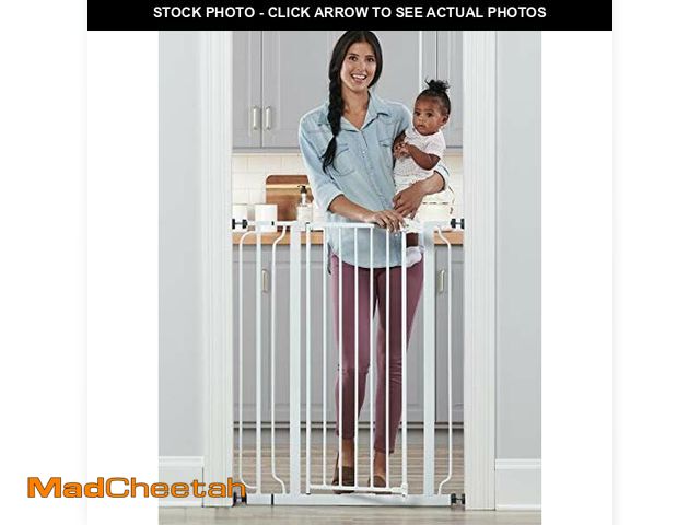 Lot 74-12544334 - Regalo Easy Step Extra Tall Walk Thru Baby Gate, Includes 4-Inch Extension, and 4 Pack of Wall Cups ...