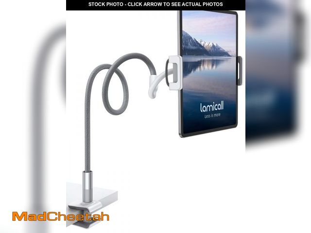 Lot 74-12438384 - Lamicall Gooseneck Tablet Holder, Tablet Stand : Flexible Arm Clip Tablet Mount Compatible with iPad...