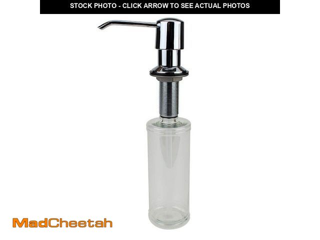 Lot 74-14353663 - Glacier Bay Straight Nozzle Metal Soap Dispenser in Chrome - UNUSED