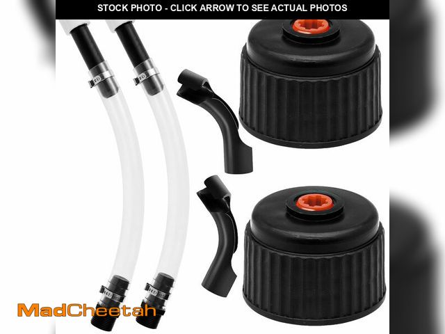 Lot 74-12976953 - QZQUFJ 2 Set of Racing Fuel Filler Hose Kits, PVC, Black, Transparent, 37 x 15 x 8 cm, 460g, 2 Count...