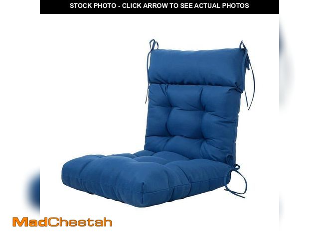 Lot 74-14375544 - Adirondack Cushions, 43x21x4"Wicker Tufted Cushion for High Back Chair, Indoor/Outdoor Patio Furnitu...