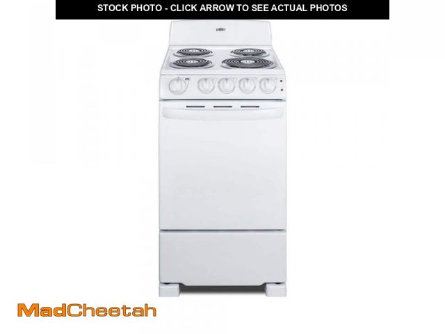 Lot 74-12091003 - Summit Appliance 20 in. 2.3 cu. ft. Electric Range in White - UNUSED