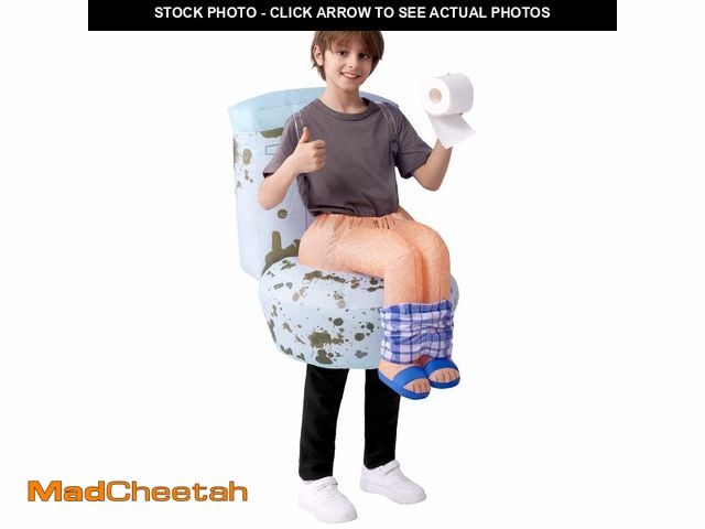 Lot 74-12978052 - Spooktacular Creations Kids Halloween Inflatable Costumes, Sitting on a Toilet Inflatable Costume, F...