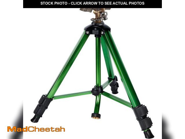 Lot 74-12213763 - Biswing Impact Sprinkler Head on Tripod Base, Heavy Duty Lawn Sprinklers, 360 Degree Large Area Irri...