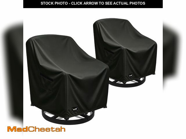 Lot 74-14268750 - JinHrtoyi Outdoor Chair Covers 2 Pack,30Wx34Dx38H inches Patio Chair Cover,100% Waterproof Heavy Dut...