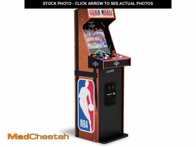 Lot 74-12895033 - ARCADE1UP NBA Jam Deluxe 2-Player Control Panel Arcade Machine, Built for Your Home, 5 Foot Tall Cab...