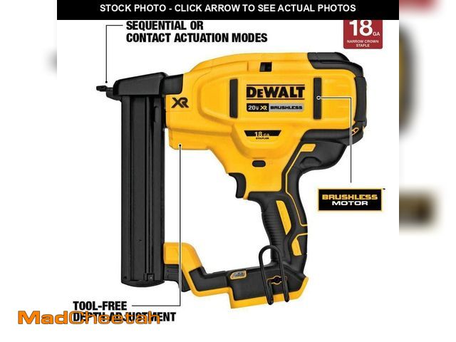 Lot 74-12946334 - DEWALT 20V MAX XR Lithium-Ion Cordless 18-Gauge Narrow Crown Stapler - USED