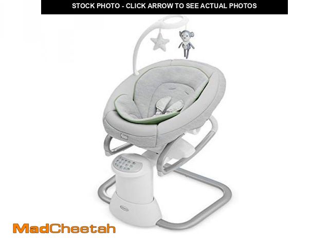 Lot 74-12170739 - Graco Soothe My Way with Removable Rocker, Madden - Versatile Baby Swing &amp; Portable Rocker - UNU...