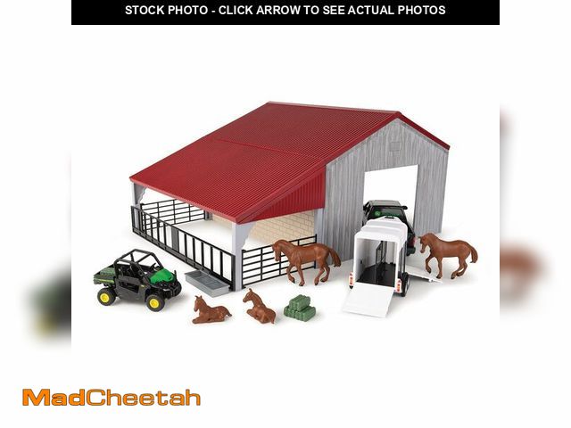 Lot 74-13519022 - 1/32 John Deere Weathered Barn Playset Toy - LP84318 - USED