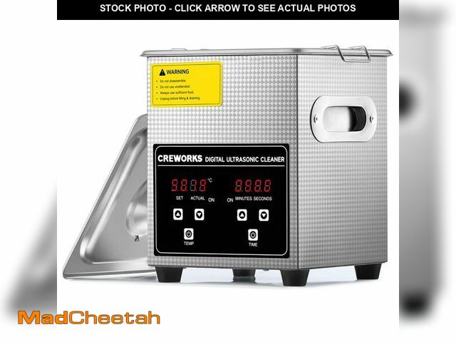 Lot 74-14425066 - CREWORKS Professional Jewelry Cleaning Machine, 2L Jewelry Cleaning Ultrasonic Machine with Heater &...
