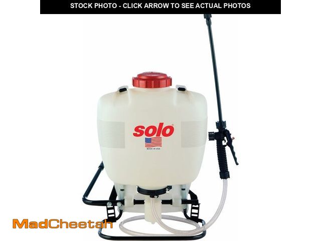 Lot 74-14305178 - SOLO 425 4-Gallon Piston Backpack Sprayer, Wide Pressure Range up to 90 psi - USED