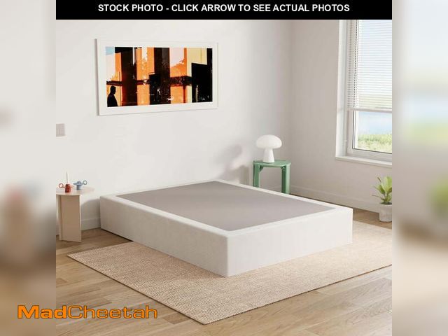 Lot 74-14434585 - ULIESC 9 Inch Full Size Box Spring, Full Box Spring Only, Metal Box Spring Full with Fabric Cover, S...