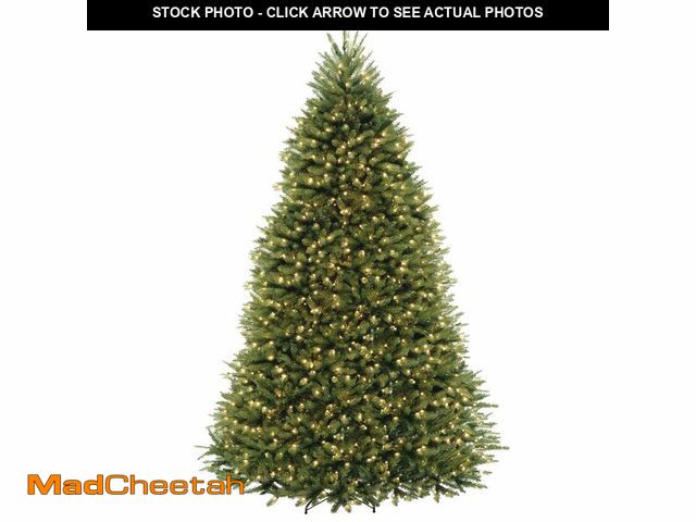Lot 74-12894604 - National Tree Company 9 ft Pre-Lit Dunhill Fir Artificial Christmas Tree, 900 LED Lights, 4,026 Tips...