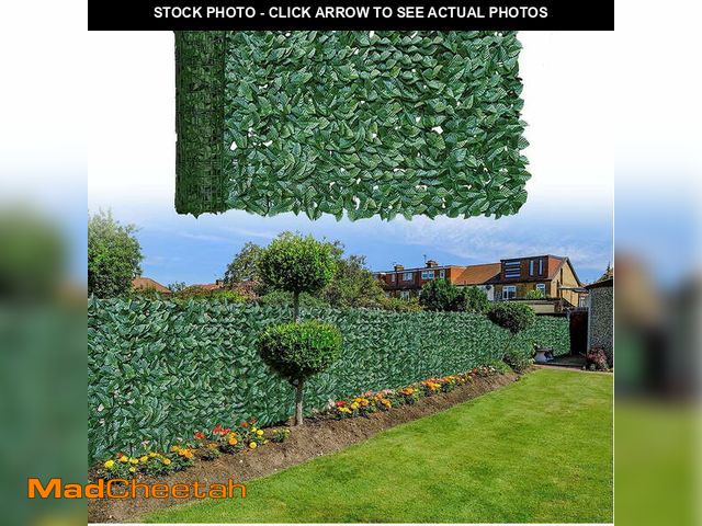 Lot 74-14308183 - BSHAPPLUS 39"x157" Ivy Privacy Fence Screen,Faux Ivy Leaf Artificial Hedges Fence,Artificial Leaf Fe...