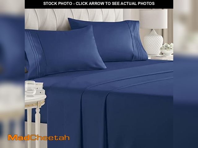 Lot 74-12328194 - King Size 4 Piece Sheet Set - Comfy Breathable &amp; Cooling Bed Sheets Set - Hotel Luxury Bedding f...