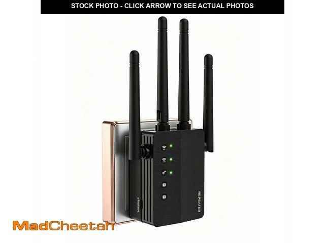 Lot 74-14274151 - WiFi Extender, 12880 Sq Ft WiFi Extender Signal Booster for Home Use - UNUSED