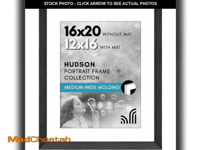 Lot 74-13709129 - Americanflat 16x20 Picture Frame with Polished Plexiglass - Use as 12x16 Frame with Mat or Display 1...