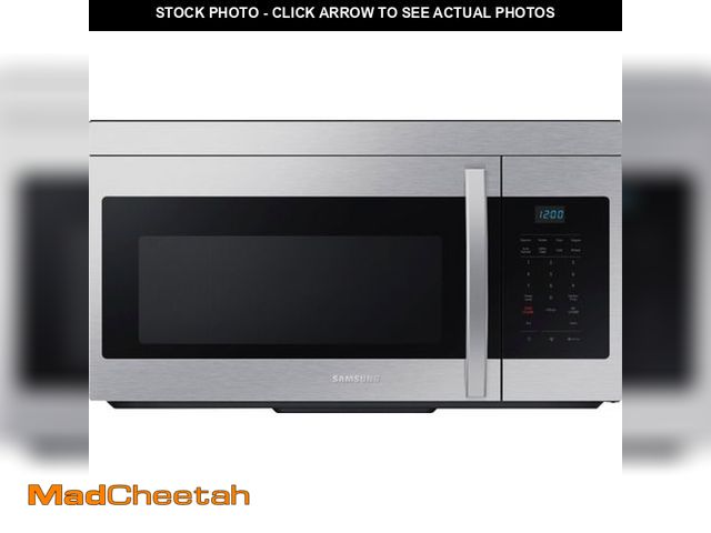 Lot 74-12580975 - Samsung 1.6 Cu. Ft. Over-the-Range Microwave With Auto Cook In Stainless Steel - UNUSED