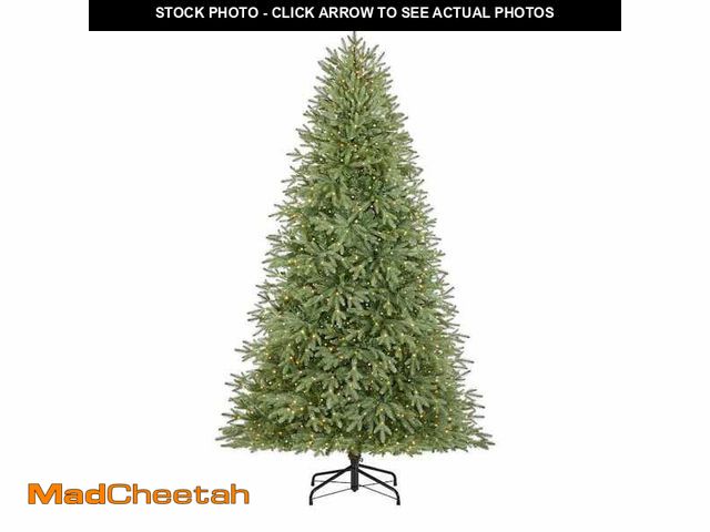 Lot 74-13286753 - Home Accents Holiday 7.5 ft. Jackson Noble Fir LED Pre-Lit Artificial Christmas Tree T23 - UNUSED